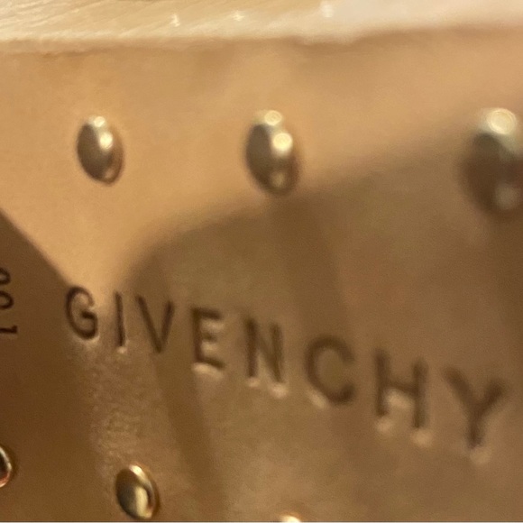 Vintage Givenchy Fab Brown Leather, Gold nails and Wooden Platform - Picture 3 of 3